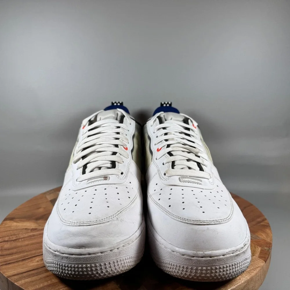 Nike Air Force 1‎ Low React DH7615 101 White Blue Men's Size 13 Shoes Sneakers